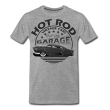 Charger l'image dans la galerie, T-shirt Homme Hot Rod vintage cars garage by hipster skulls grey - gris chiné