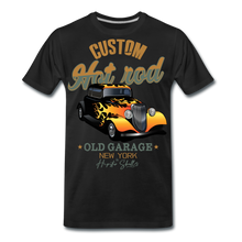 Charger l'image dans la galerie, T-shirt Homme Hot rod voiture custom old garage new york - noir