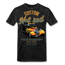 Charger l'image dans la galerie, T-shirt Homme Hot rod voiture custom old garage new york - charbon