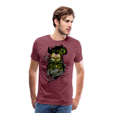 Charger l'image dans la galerie, T-shirt Homme Hipster Slulls Legendary leader 160322 - rouge bordeaux chiné