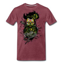 Charger l'image dans la galerie, T-shirt Homme Hipster Slulls Legendary leader 160322 - rouge bordeaux chiné