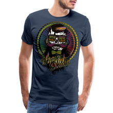 Charger l'image dans la galerie, Homme T-shirt Hipster skulls WHY ? - bleu marine