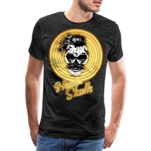 Charger l'image dans la galerie, Homme T-shirt Hipster skulls glowing luminescent - charbon