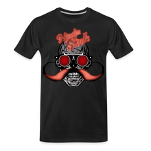 Charger l'image dans la galerie, Homme T-shirt Hipster Skulls big mustache - noir