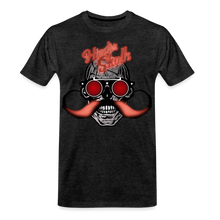 Charger l'image dans la galerie, Homme T-shirt Hipster Skulls big mustache - charbon