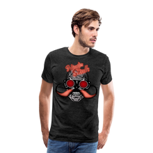 Charger l'image dans la galerie, Homme T-shirt Hipster Skulls big mustache - charbon