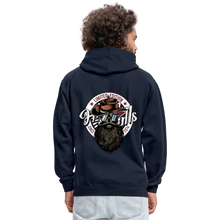 Charger l'image dans la galerie, Sweat-shirt contraste hipster skulls cowboy - bleu marine/rouge