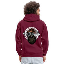 Charger l'image dans la galerie, Sweat-shirt contraste hipster skulls cowboy - bordeaux/anthracite
