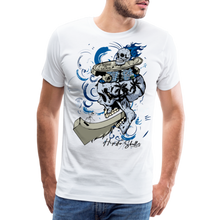 Charger l'image dans la galerie, Homme T-shirt Hipster Skulls Born to Skate - blanc