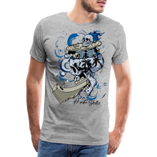 Charger l'image dans la galerie, Homme T-shirt Hipster Skulls Born to Skate - gris chiné