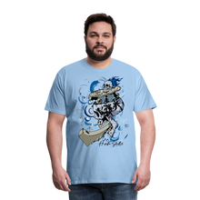 Charger l'image dans la galerie, Homme T-shirt Hipster Skulls Born to Skate - ciel