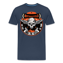 Charger l'image dans la galerie, T-shirt Homme Motorcycle Vintage born to speed - bleu marine