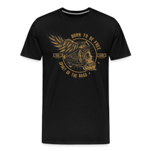 Charger l'image dans la galerie, T-shirt Homme Motorcycle Vintage Born to be free - noir