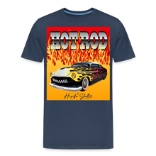 Charger l'image dans la galerie, T-shirt Homme Hot Rod Big Fire - bleu marine