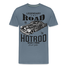 Charger l'image dans la galerie, T-shirt Homme Hot Rod Wild and Free 2 - gris bleu