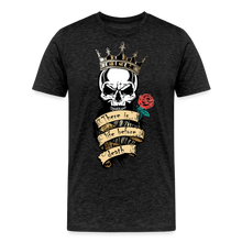 Charger l'image dans la galerie, T-shirt Homme There is life before death King - charbon