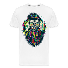 Charger l'image dans la galerie, T-shirt Homme Tête de mort Hipster Peace - blanc