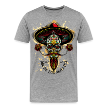 Charger l'image dans la galerie, T-shirt Homme Hipster Mexican Skulls Lead - gris chiné