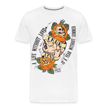 Charger l'image dans la galerie, T-shirt Homme Old Skulls Tattoo True Love - blanc