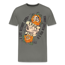 Charger l'image dans la galerie, T-shirt Homme Old Skulls Tattoo True Love - asphalte