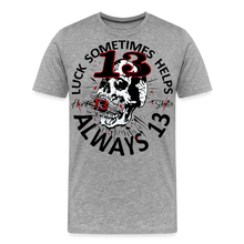 Charger l'image dans la galerie, T-shirt Homme Luck something helps - gris chiné