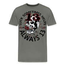 Charger l'image dans la galerie, T-shirt Homme Luck something helps - asphalte