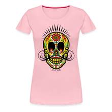 Charger l'image dans la galerie, T-shirt Femme Tête de mort Mexicaine eye on fire - rose liberty