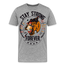 Charger l'image dans la galerie, T-shirt Homme Stay Strong Forever Tiger - gris chiné