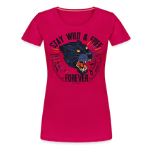 Charger l'image dans la galerie, T-shirt Homme Stay wild and free panther 2 - rubis