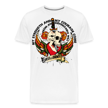 Charger l'image dans la galerie, T-shirt Homme My strenght and my courage - blanc