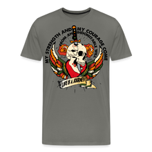 Charger l'image dans la galerie, T-shirt Homme My strenght and my courage - asphalte