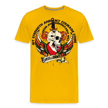 Charger l'image dans la galerie, T-shirt Homme My strenght and my courage - jaune soleil