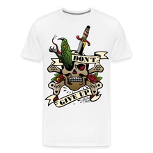 Charger l'image dans la galerie, T-shirt Homme Old school tattoo don't give up - blanc