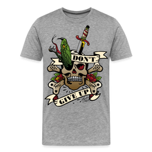 Charger l'image dans la galerie, T-shirt Homme Old school tattoo don't give up - gris chiné