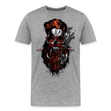 Charger l'image dans la galerie, T-shirt Homme Hipster Skulls Stay Wild - gris chiné