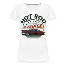 Charger l'image dans la galerie, T-shirt Femme Hot rod Garage - blanc