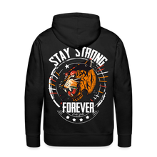 Charger l'image dans la galerie, Sweat-shirt à capuche hommes Tiger Stay Strong - noir