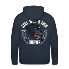 Charger l'image dans la galerie, Sweat-shirt à capuche hommes Panthère Wild Free - marine
