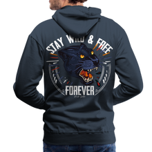 Charger l'image dans la galerie, Sweat-shirt à capuche hommes Panthère Wild Free - marine