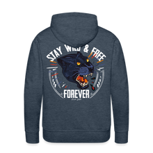 Charger l'image dans la galerie, Sweat-shirt à capuche hommes Panthère Wild Free - bleu jeans