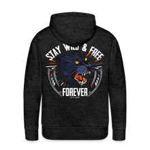 Charger l'image dans la galerie, Sweat-shirt à capuche hommes Panthère Wild Free - charbon