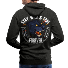 Charger l'image dans la galerie, Sweat-shirt à capuche hommes Panthère Wild Free - charbon