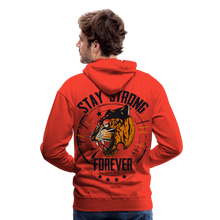 Charger l'image dans la galerie, Sweat-shirt à capuche hommes Tiger Stay Strong 2 - rouge