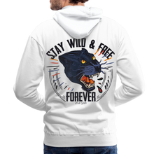 Charger l'image dans la galerie, Sweat-shirt à capuche hommes Panthère Wild Free 2 - blanc
