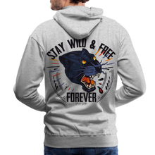 Charger l'image dans la galerie, Sweat-shirt à capuche hommes Panthère Wild Free 2 - gris chiné