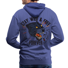Charger l'image dans la galerie, Sweat-shirt à capuche hommes Panthère Wild Free 2 - bleu royal