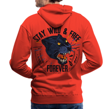Charger l'image dans la galerie, Sweat-shirt à capuche hommes Panthère Wild Free 2 - rouge