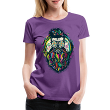 Charger l'image dans la galerie, T-shirt Femme Hipster Skulls Peace - violet