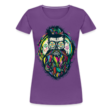 Charger l'image dans la galerie, T-shirt Femme Hipster Skulls Peace - violet
