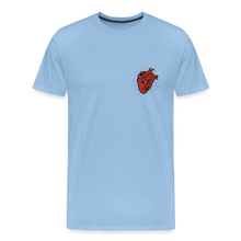 Charger l'image dans la galerie, T-shirt Homme Heart Old school - ciel